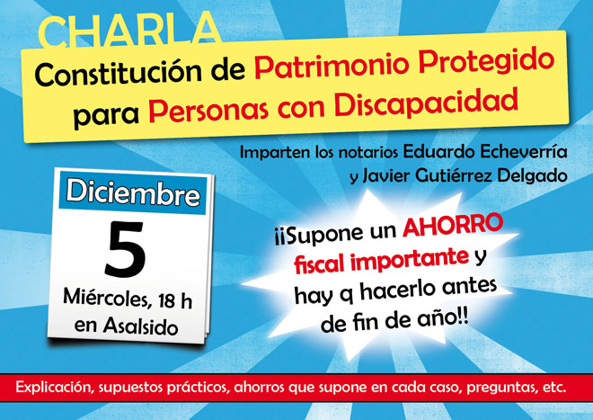 Cartel Charla Asalsido