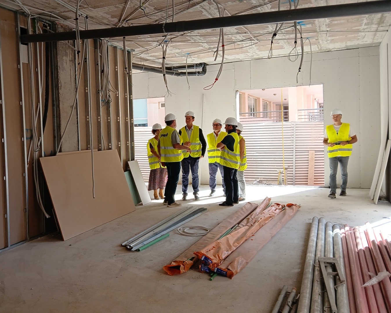 El Subdelegado del Gobierno visita las obras del Residencial 21 de ASALSIDO